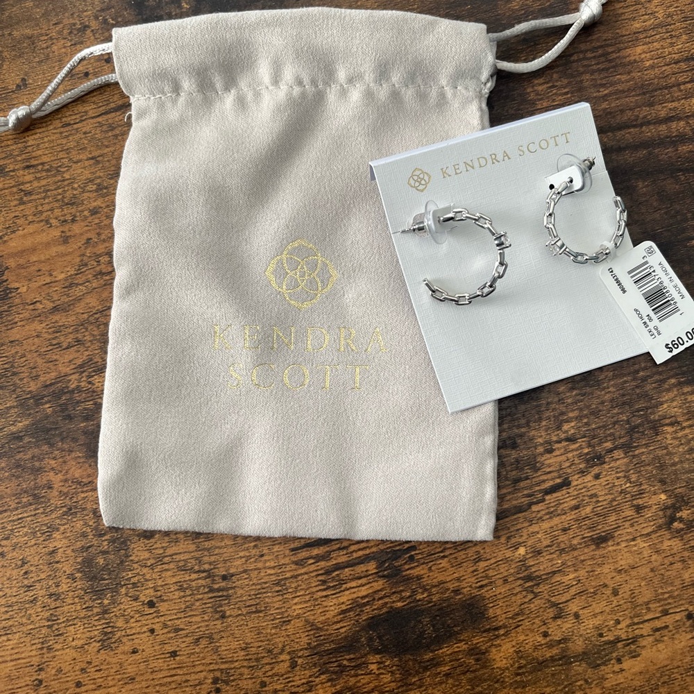 Kendra Scott Lexi Silver Small Hoop Earrings
